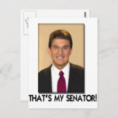 Joe Manchin, dat is mijn senator. Briefkaart (Voorkant / Achterkant)