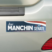 Joe Manchin voor senaat Bumpersticker (Op auto)
