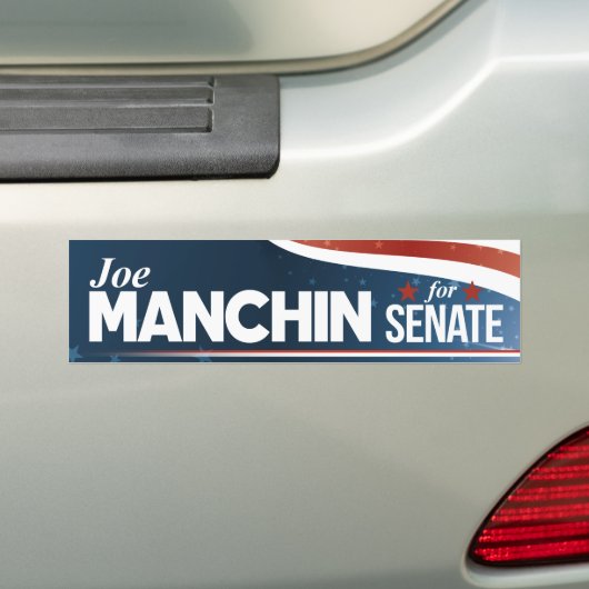Joe Manchin voor senaat Bumpersticker (Op auto)