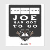 Joe moet gaan sticker (Vel)