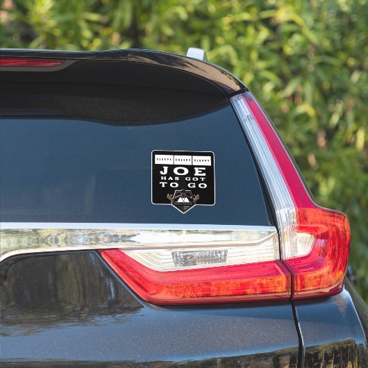 Joe moet gaan sticker (Auto Zijkant)