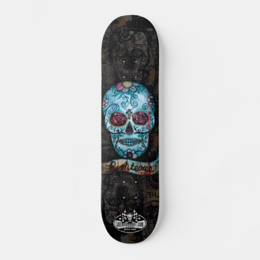 Joe Morris Art Skull Deck II Skateboard (Voorkant)