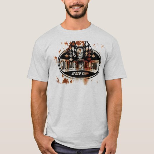 Joe Morris Rust Speed Shop T T-shirt (Voorkant)