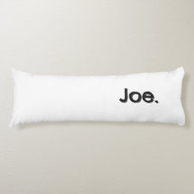 Joe. Naam Woord in zwarte letters op wit