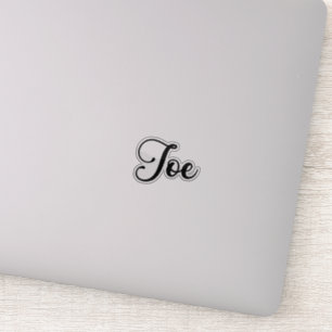 Joe Name - Handgeschreven kalligrafie Sticker