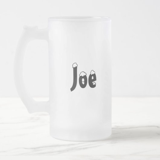 Joe-Name Style Frosted Mok (Links)