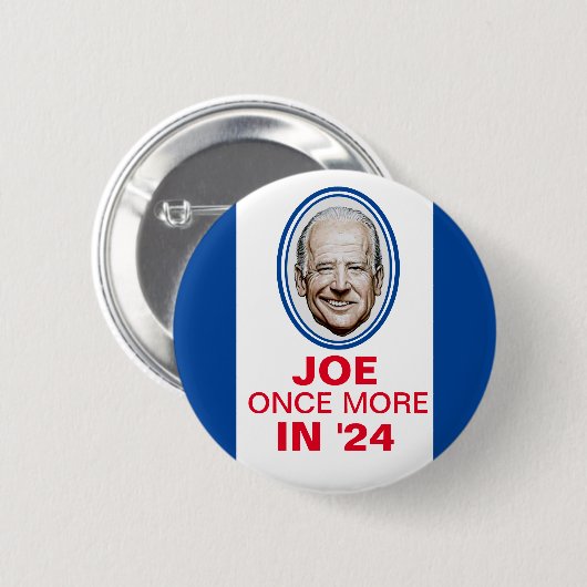 Joe nog een keer in '24 ronde button 5,7 cm (Voorkant /achterkant)