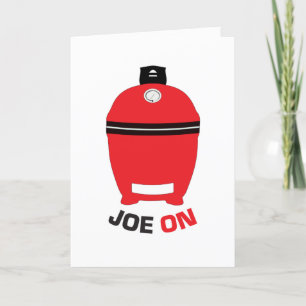 Joe On Red Kamado Birthday Kaart Blank