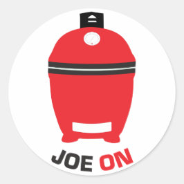 Joe On Sticker voor Kamado Grill Fans
