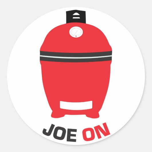Joe On Sticker voor Kamado Grill Fans (Voorkant)