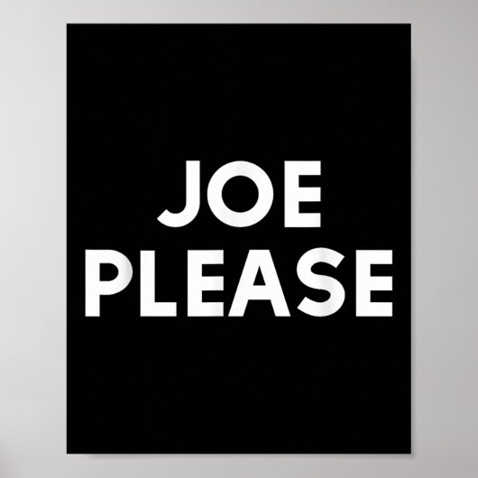Joe Please Biden Obama 2020 Poster (Voorkant)