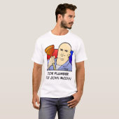 JOE PLUMBER voor John McCain T-shirt (Voorkant volledig)