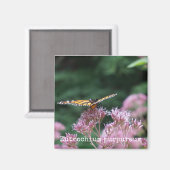 Joe Pye onkruid botanische magneet (Voorkant / Achterkant)