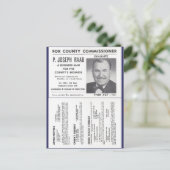 Joe Raab's Orchard Recipes & Political Ad Briefkaart (Staand voorkant)