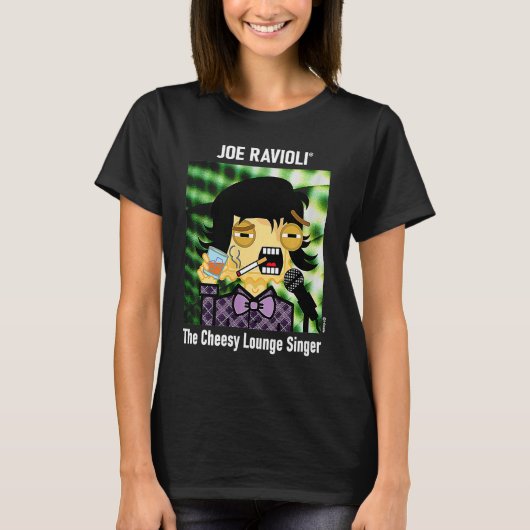 Joe Ravioli The Cheesy Lounge Singer T-shirt (Voorkant)