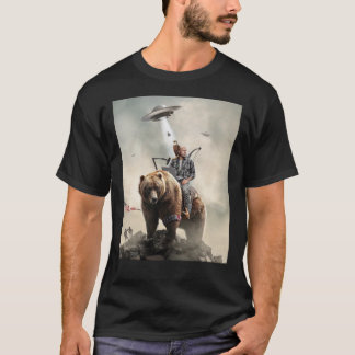 Joe Rogan Riding A Beer (+ Aliens) Essential T-Shi T-shirt