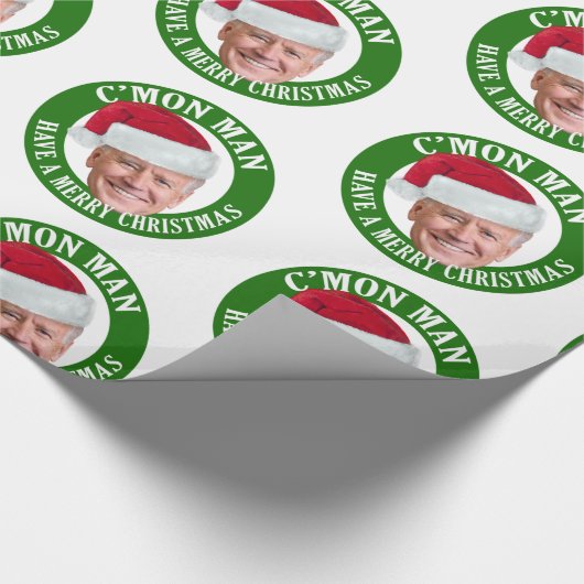 Joe Santa Hat - C'mon Man hebben een vrolijk kerst Cadeaupapier (Hoek)