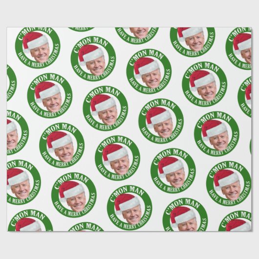 Joe Santa Hat - C'mon Man hebben een vrolijk kerst Cadeaupapier (Vlak)