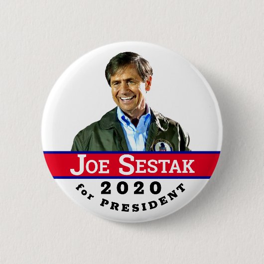 Joe Sestak voor President 2020 Ronde Button 5,7 Cm (Voorkant)