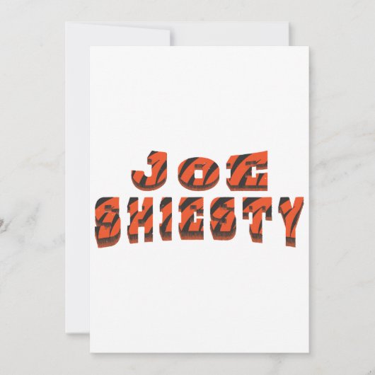 Joe Shiesty - Football Cincinnati Kaart (Voorkant)