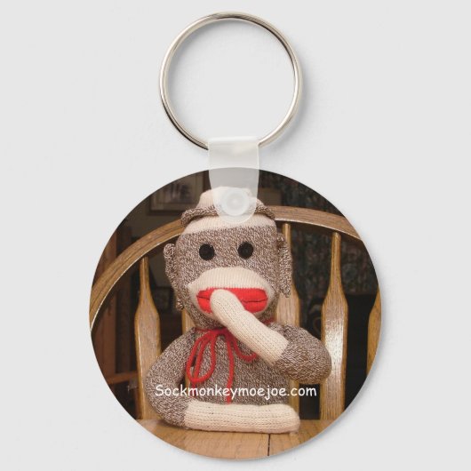 Joe Sock Monkey Sleutelhanger (Voorkant)