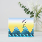 Joe Surfer Briefkaart (Staand voorkant)
