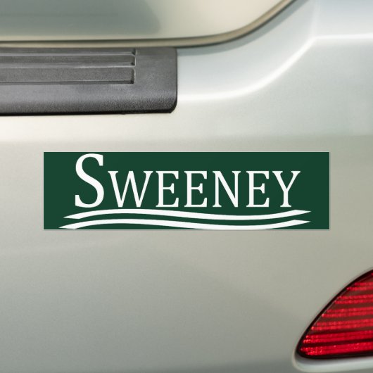 Joe Sweeney Bumpersticker (Op auto)
