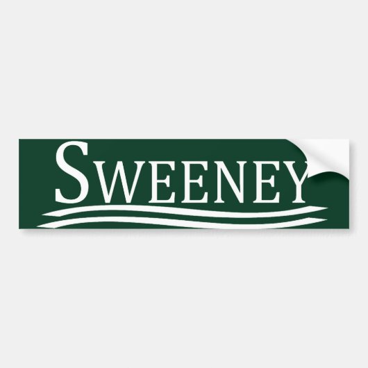 Joe Sweeney Bumpersticker (Voorkant)