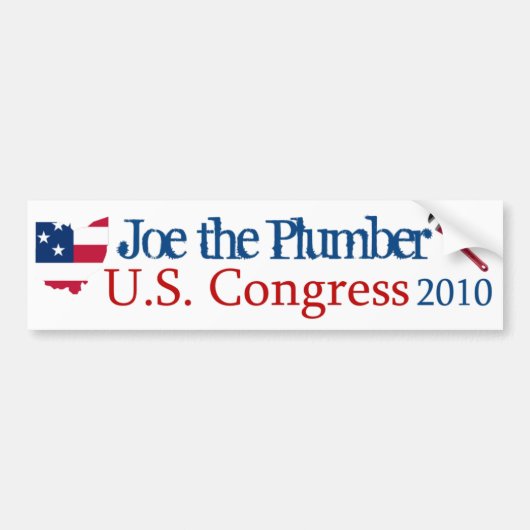 Joe the Plumber for US Congress 2010 - Bumper Stic Bumpersticker (Voorkant)