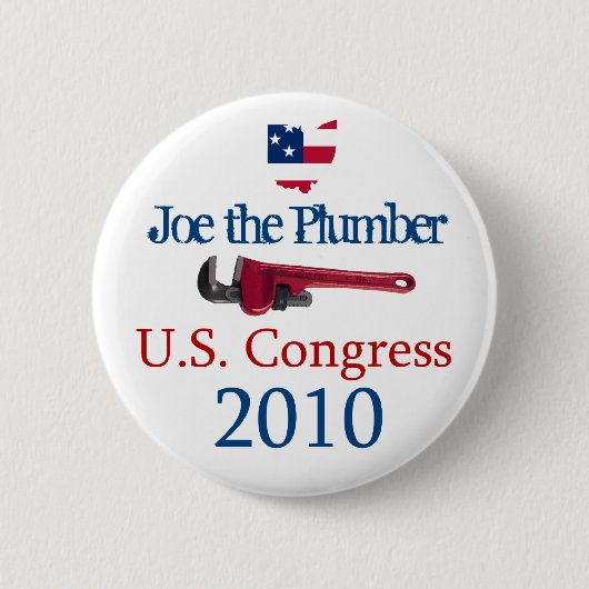 Joe the Plumber US Congress 2010 - Button (Voorkant)