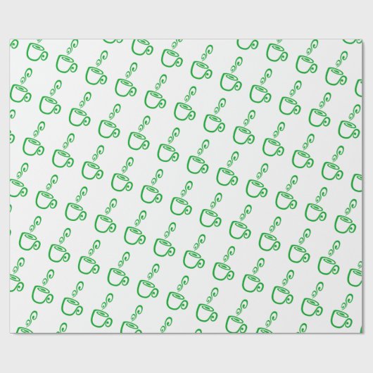 Joe Time Coffee Mok Gift Wrapping Paper Cadeaupapier (Vlak)