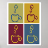 Joe Time Coffee Pop Art Muted Print (Voorkant)