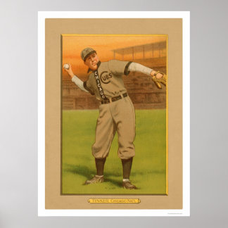 Joe Tinker Cubs Baseball 1911 Poster