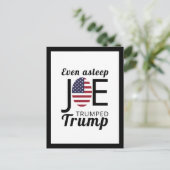 Joe Trumped Trump, Amerikaanse vlag Briefkaart (Staand voorkant)