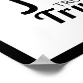 Joe Trumped Trump, Amerikaanse vlag Poster (Hoek)