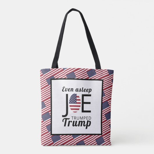 Joe Trumped Trump, Amerikaanse vlag Tote Bag (Achterkant)