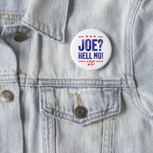 Joe? Verdomme nee! Knoop Ronde Button 5,7 Cm