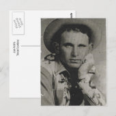Joe Watts, Texas Cowboy Briefkaart (Voorkant / Achterkant)