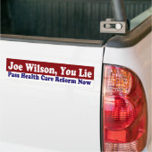 Joe Wilson, You Lie bumpersticker (Op Truck)