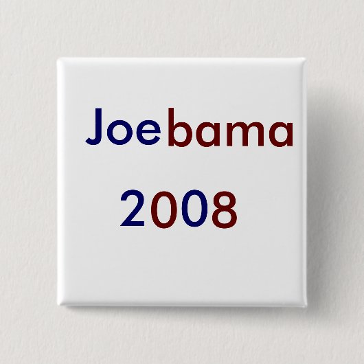 Joebama Vierkante Button 5,1 Cm (Voorkant)