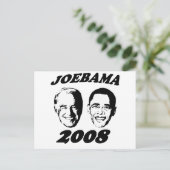 Joebama zwart briefkaart (Staand voorkant)