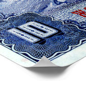 Joegoslavië 10 Dinara Progress Vignette Poster (Hoek)