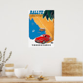 Joegoslavië, Adriatische rally, klassieke auto,  Poster (Keuken)