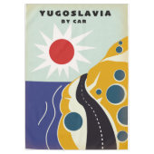 Joegoslavië door het poster van het klassieke auto tafelkleed (Voorkant)