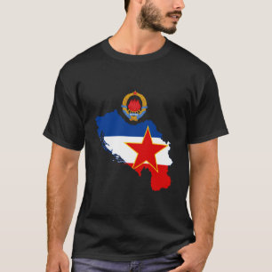 Joegoslavië Embleem - Kaart T-shirt
