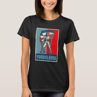 Joegoslavië Jugo Jebiga Tito Balkan Sfry Joegoslav T-shirt