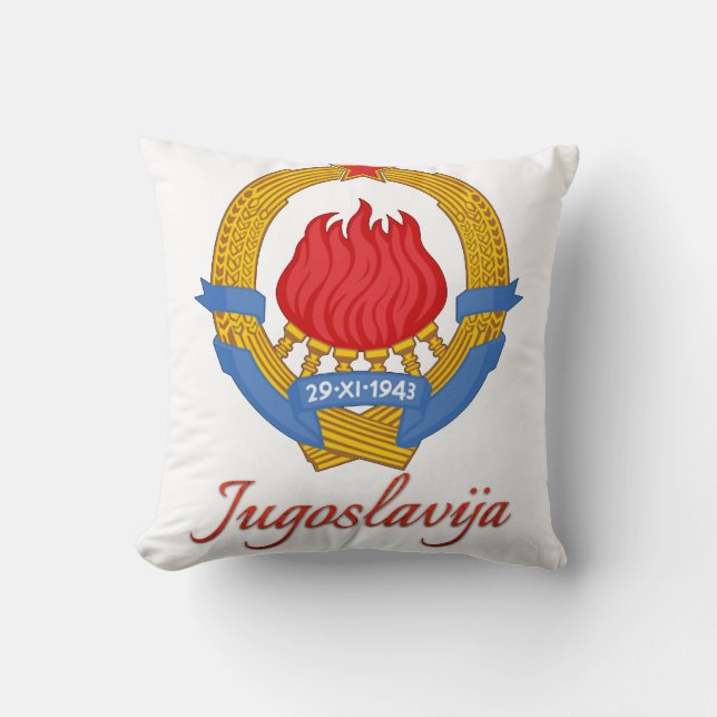 Joegoslavië/Jugoslavija Kussen (Voorkant)