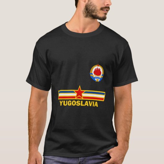 Joegoslavië met Jugoslovenski Grb T-shirt (Voorkant)