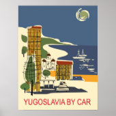 Joegoslavië per auto poster (Voorkant)