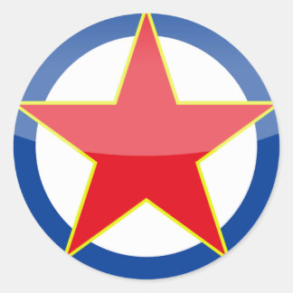 Joegoslavië - retro ronde sticker